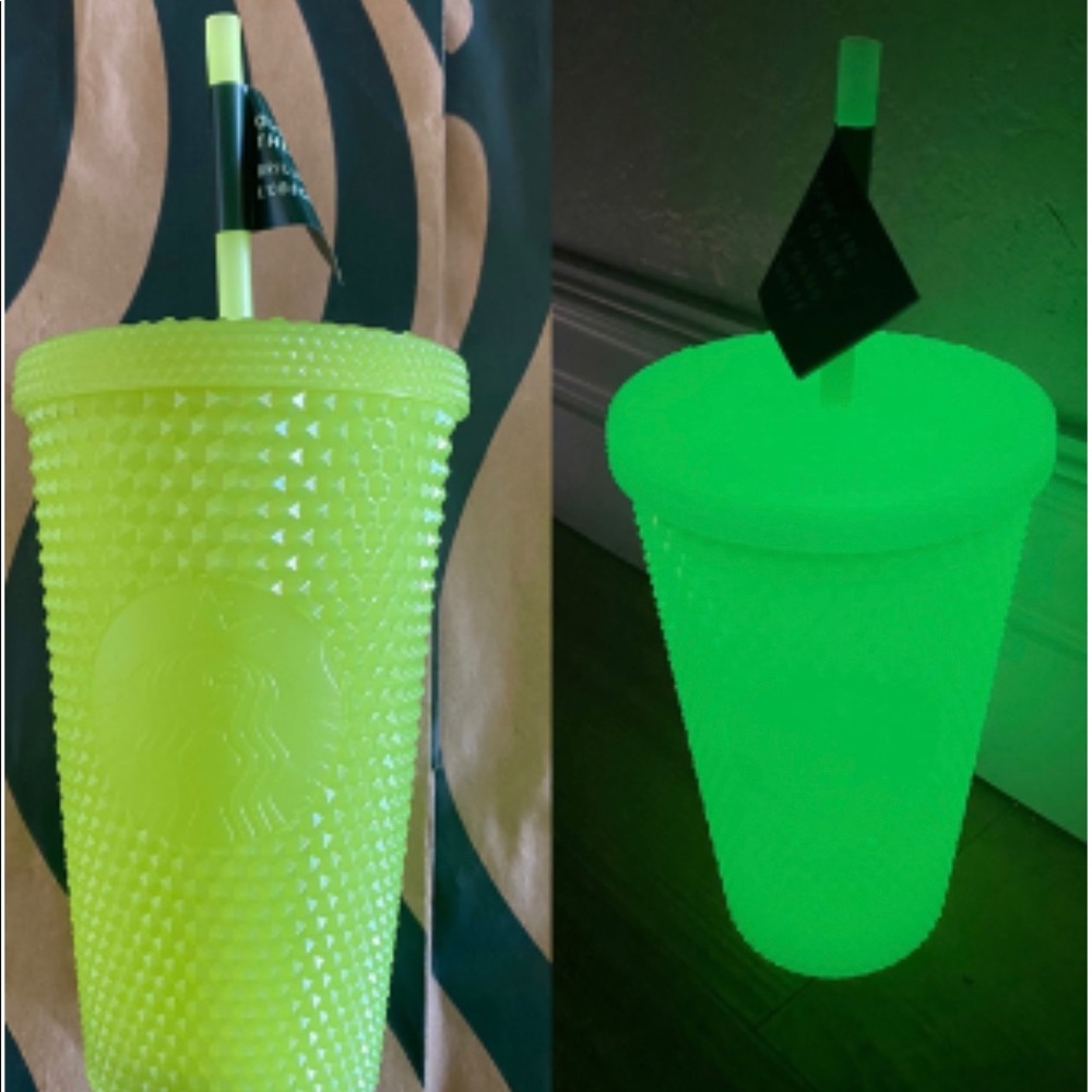 Starbucks Fall 2022 GLOW IN THE DARK LEMONGRASS Grande Tumbler